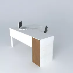 Mesa Office L Free 3D model