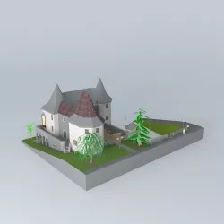 Mini Castle Free 3D model