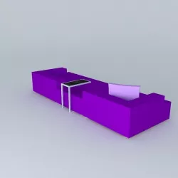 Mito Sectional - 3 Pc. Sectional - Designed by: Percy Ramos Free 3D model