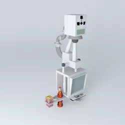 Mobile television Free 3D model