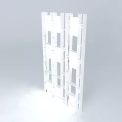 Modern Bookshelf Free 3D model
