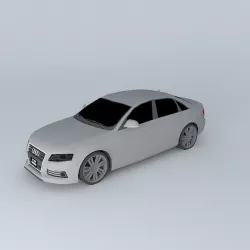 Modified Audi A4 Free 3D model