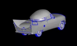 Mr Beep Free low-poly  3D model