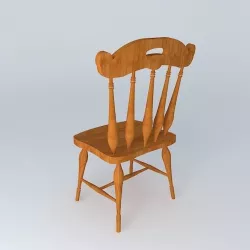 Nice Wooden Chair Free 3D model