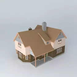 Old house during remodeling Free 3D model