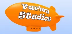 Orange blimp  Free 3D model