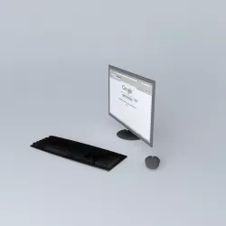 PC Desktop / Computer Free 3D model
