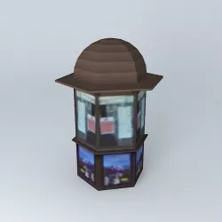 Phone booth Free 3D model