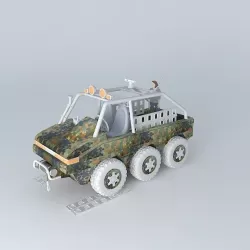 Playmobil RS2x3  Safari edition Camouflage style Free 3D model