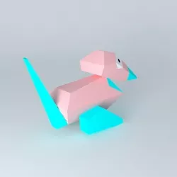 Porygon Free 3D model