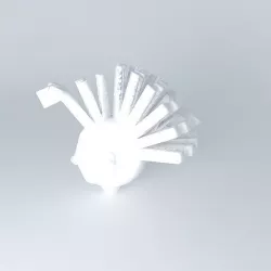 punk head  Free 3D model