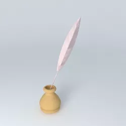 quill pen (pen) Free 3D model