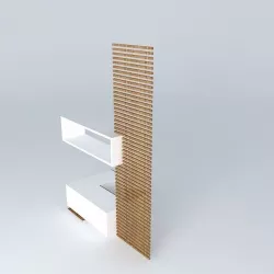 Rack Dinner with ripped Column Free 3D model