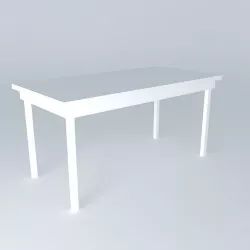 Rectangle table Free 3D model