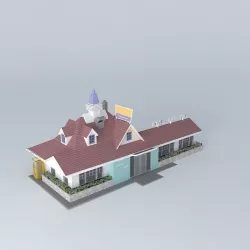 Roadside Inn Free 3D model