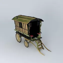 Romany Caravan LEDGE Style Free 3D model