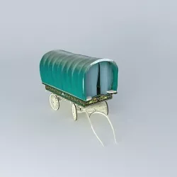 Romany OPEN-LOT Style Caravan Free 3D model