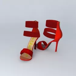 SAM EDELMAN Zip Fastener Heel's 5 of 5 Colours Free 3D model