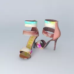 SAM EDELMAN Zip Fastener Heels 4 of 5 Colours Free 3D model