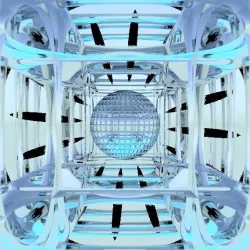 silver cube  Free 3D model