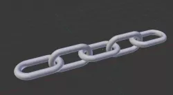 simple chain  Free low-poly  3D model