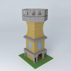 small archer tower Free 3D model
