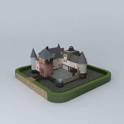 Small chateau Free 3D model