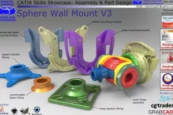 Sphere Wall Mount V3 Free 3D model