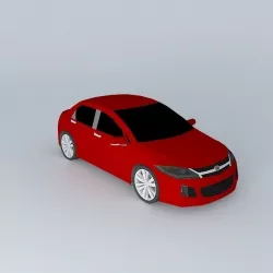 Spoiler Travios 2014 Delta Facelift Free 3D model