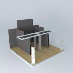 stand 5 x 5 Free 3D model