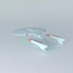 Star Trek Starship Enterprise NCC-1701-D Free 3D model