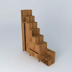 Step Tansu Free 3D model