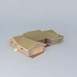 Surburban House 2 Free 3D model