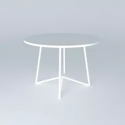 Table Round Basic Free 3D model
