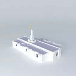 Templo Mormon (M). Free 3D model