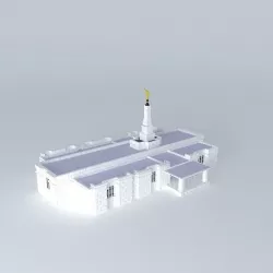 Templo Mormon (M). Free 3D model