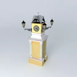 The clock tower Free 3D model