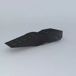 The Dark Wing Fighter Fighter Ship Of The Dark Destroyer Free 3D model