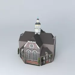 The New Church Groningen Free 3D model