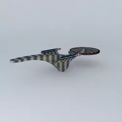 The USS Vanguard NX01 Starship Free 3D model