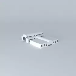 Train Station Free 3D model