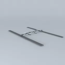 Tube Truss Bridge Free 3D model