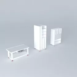 Workbench and other Workshop accessories Free 3D model