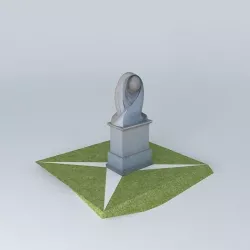 WORLD MONUMENT TROBADA XXVI Barcelona supporters clubs  SANTA... Free 3D model