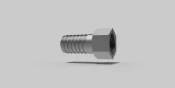 1 Inch BSP female - Hose adaptor - Autodesk Inventor Free 3D model