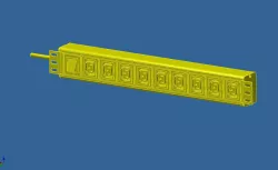 19 inch Rack Mount Power Panel Free 3D model