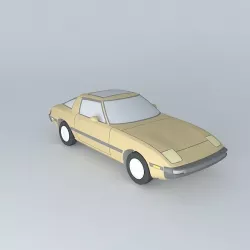1983 Mazda RX7 Free 3D model
