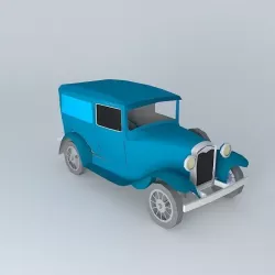 20s 30s Delivery Truck Free 3D model