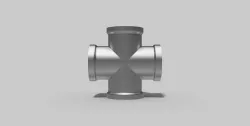 3-4 Inch BSP - Cross - Autodesk Inventor Free 3D model