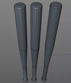 3 Baseball Bat model Free 3D model